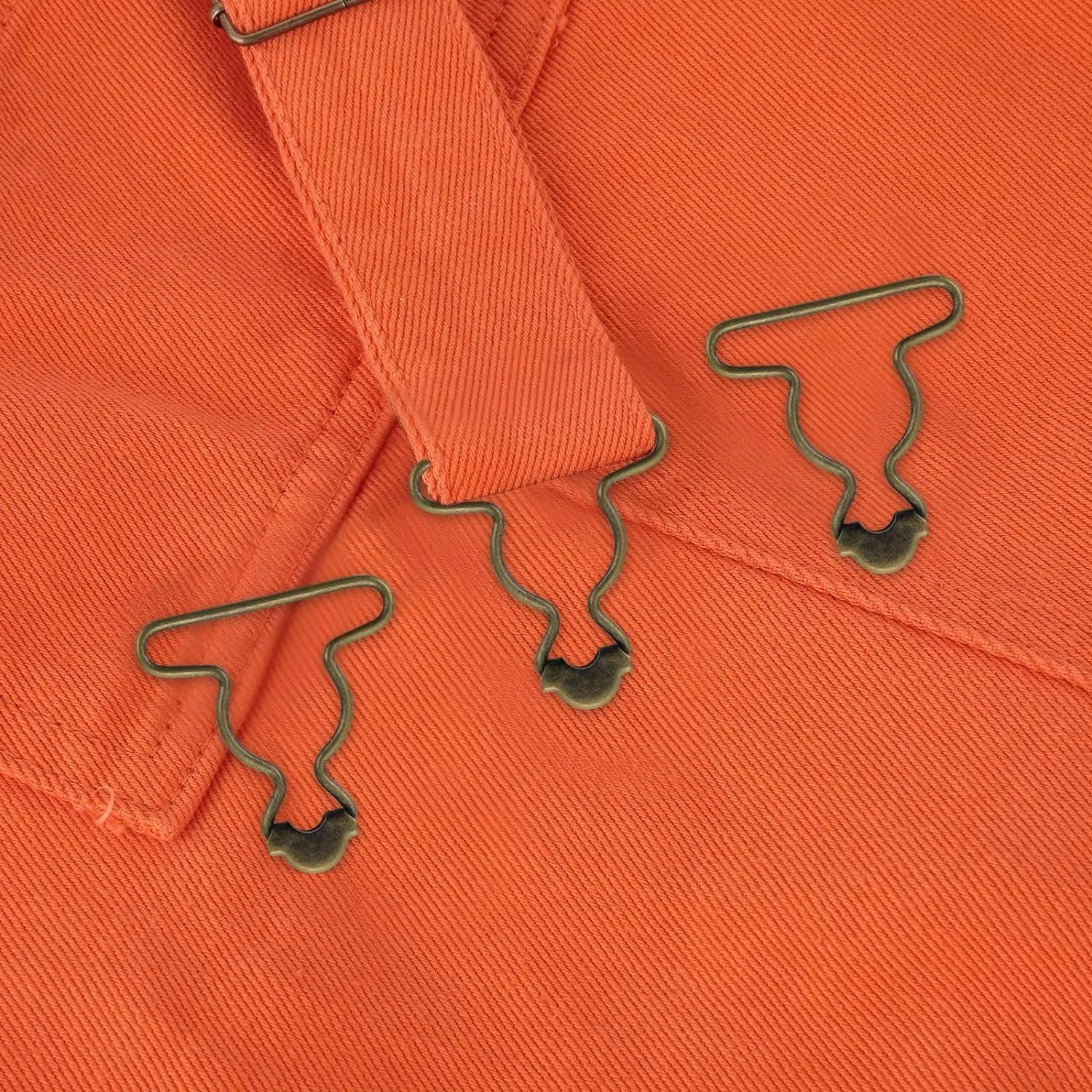 12Pcs Suspender Clips Dungaree Overall Buckles Matal Overall Clasp Replacement 1.5 Inch Overall Clips