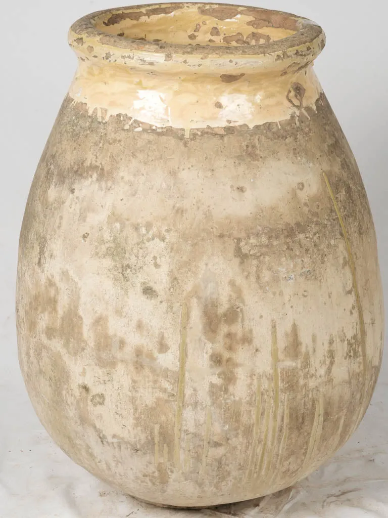 18th Century Biot Jar w/ yellow glaze 39"