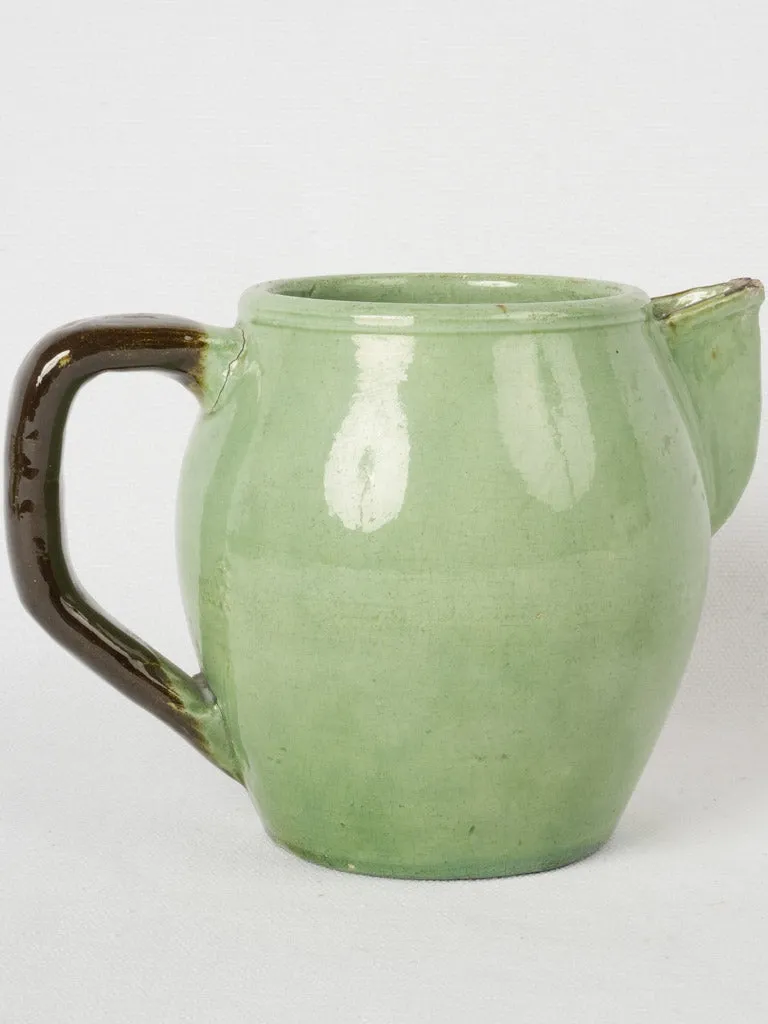 1950s Green Dieulefit Water Pitcher 5"