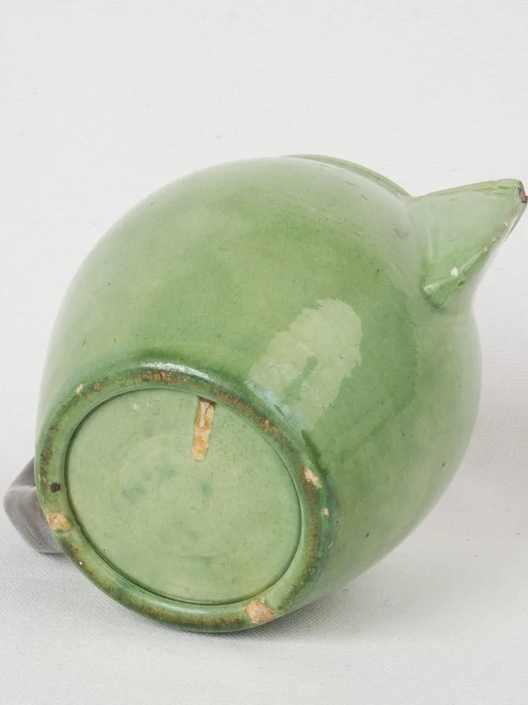 1950s Green Dieulefit Water Pitcher 5"