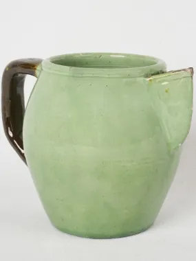 1950s Green Dieulefit Water Pitcher 5"