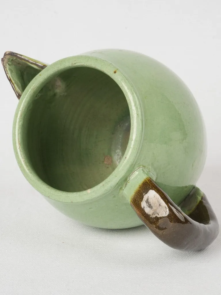 1950s Green Dieulefit Water Pitcher 5"