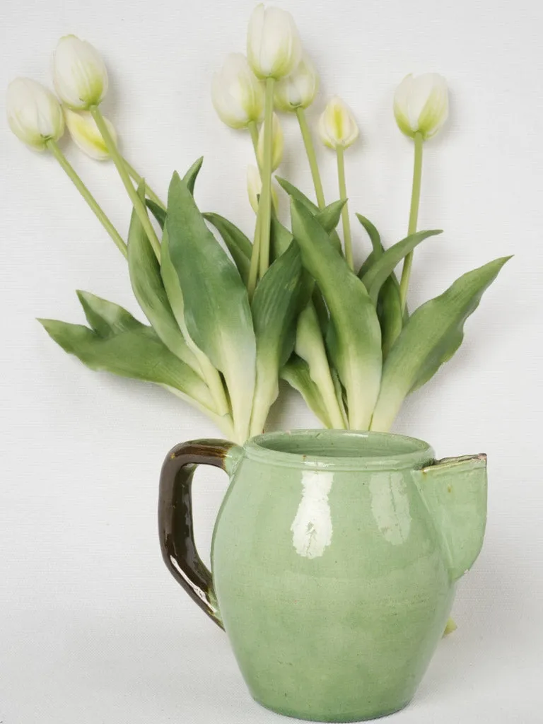 1950s Green Dieulefit Water Pitcher 5"