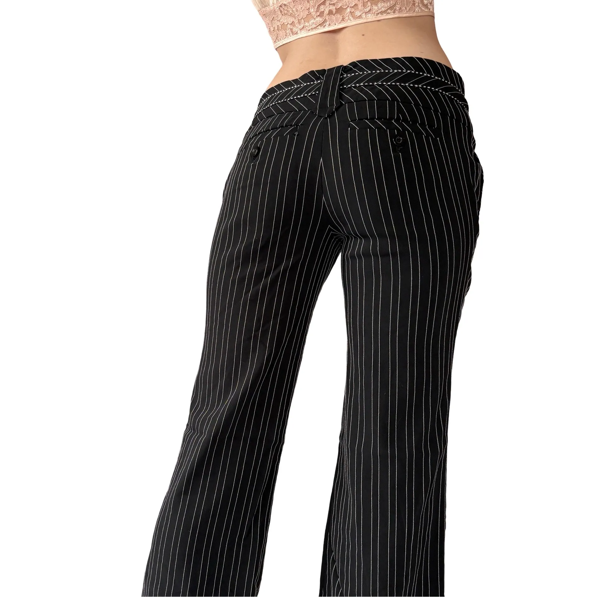 2000s Pinstripe Flares (S)