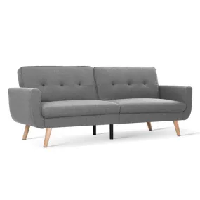 3 Seater Fabric Recliner (Grey)