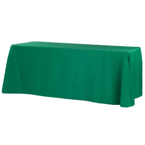 90"x156" Rectangular Oblong Polyester Tablecloth - Emerald Green