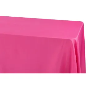 90"x156" Rectangular Oblong Polyester Tablecloth - Fuchsia