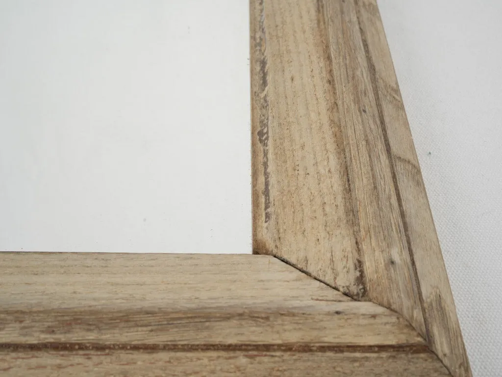 Antique French mirror w/ oak frame 27¼" x 20½"