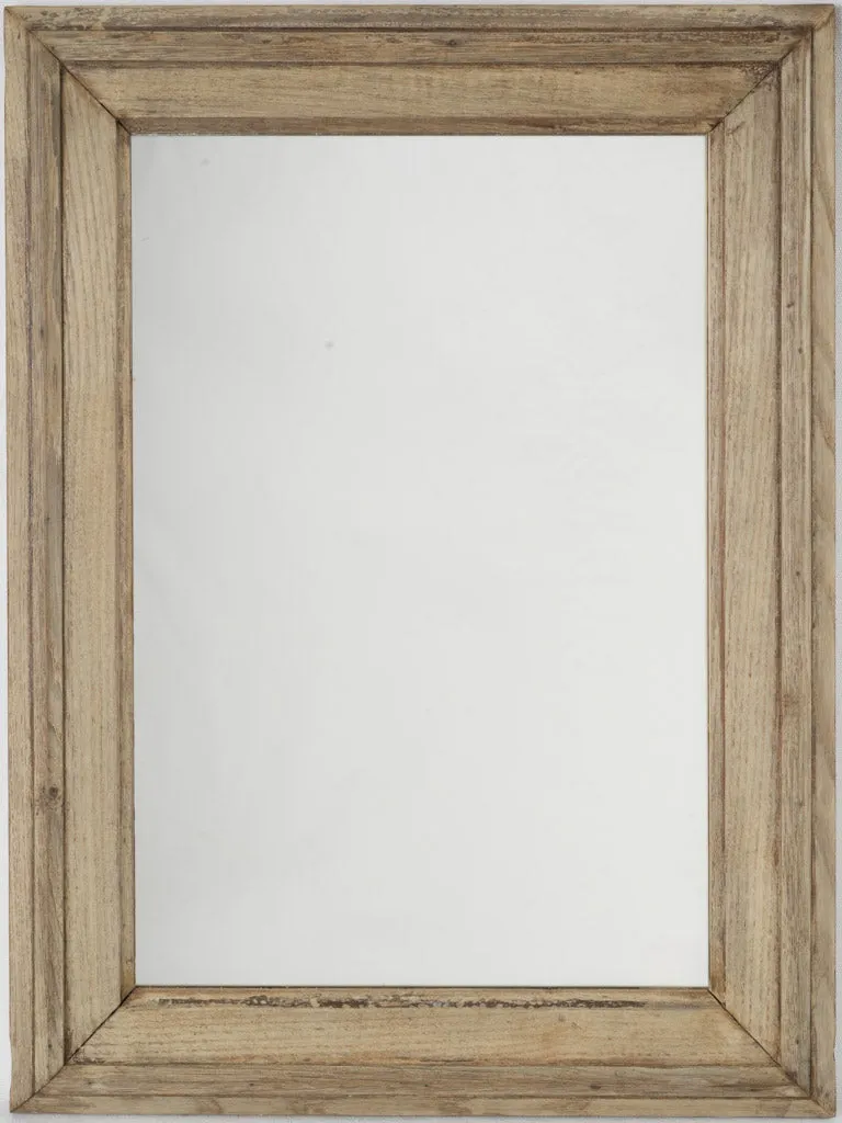 Antique French mirror w/ oak frame 27¼" x 20½"