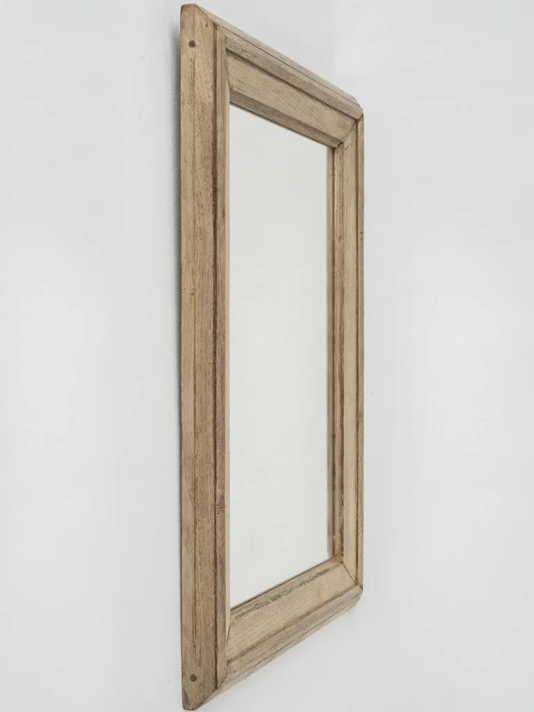 Antique French mirror w/ oak frame 27¼" x 20½"