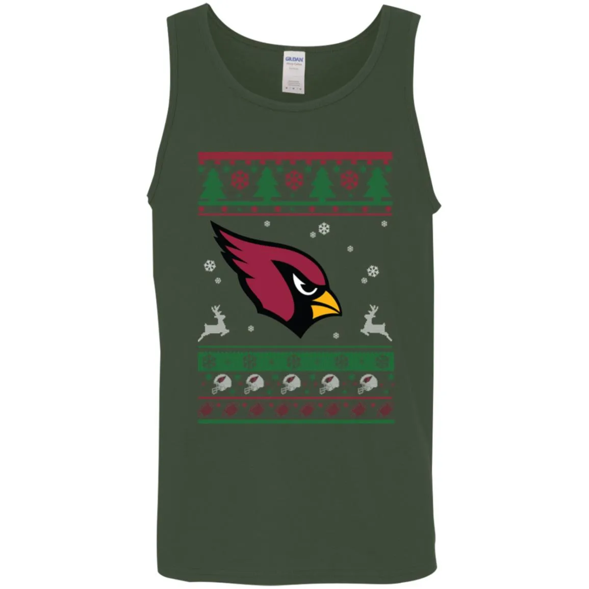 Arizona Cardinals Logo Football Teams Ugly Christmas Sweater Men Tank Top