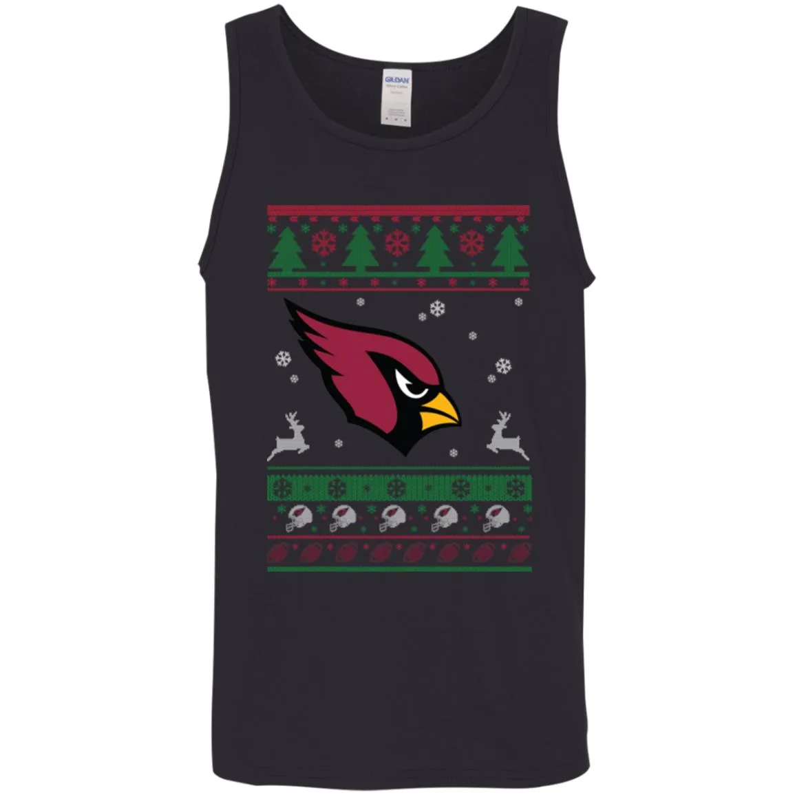 Arizona Cardinals Logo Football Teams Ugly Christmas Sweater Men Tank Top