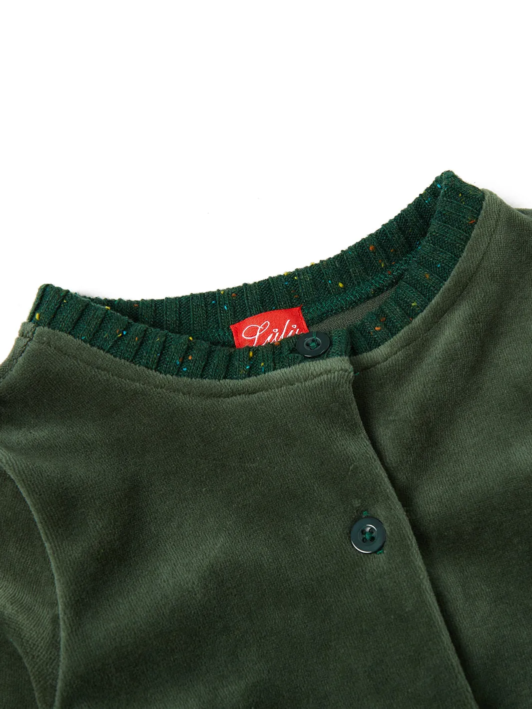 Baby Velour Overall - Green