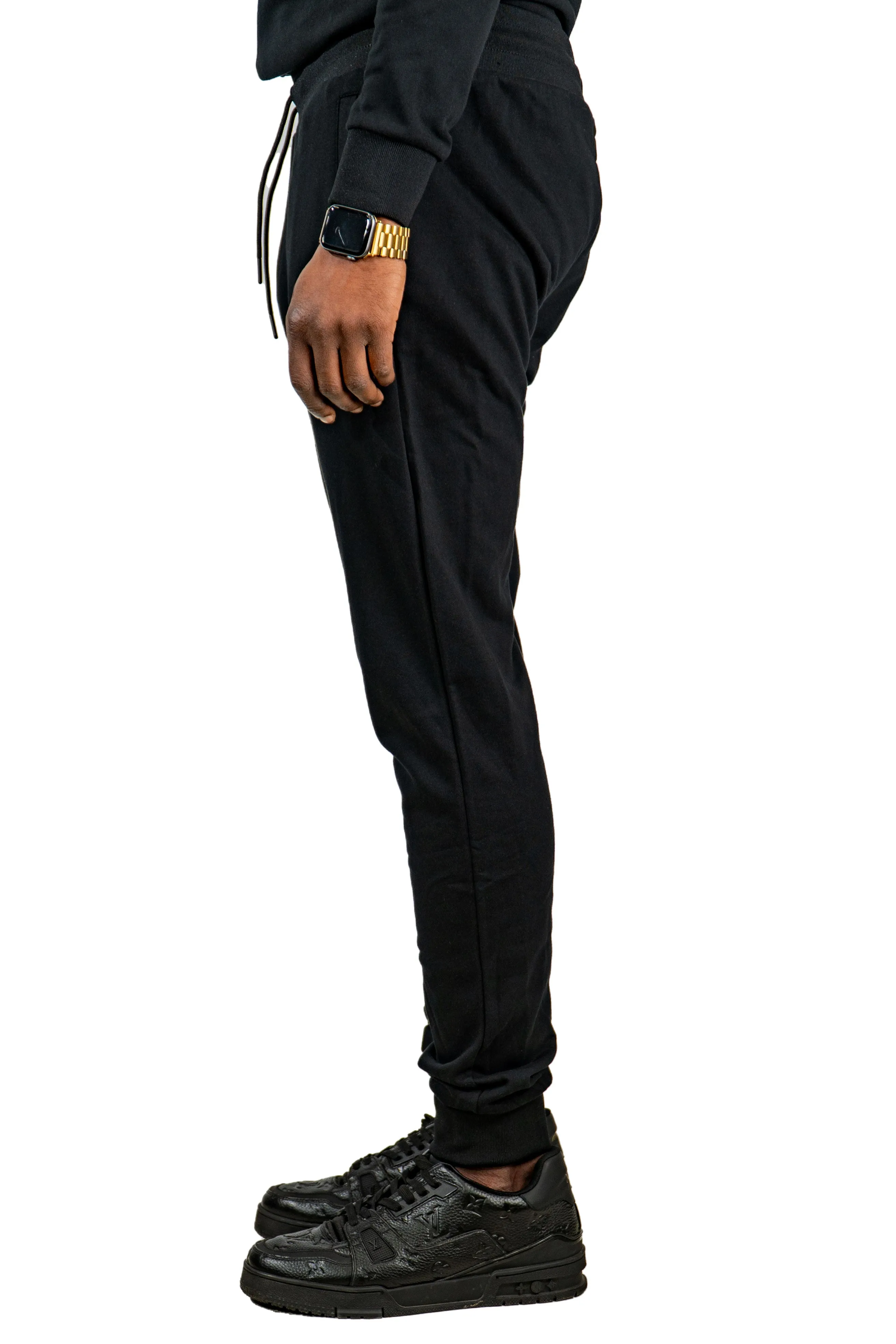 Back To Black Embroidery Knit Jogger