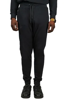Back To Black Embroidery Knit Jogger