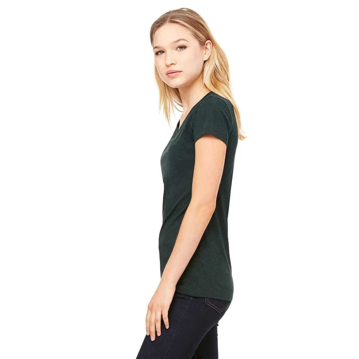 Bella   Canvas Women's Emerald Triblend Short-Sleeve T-Shirt