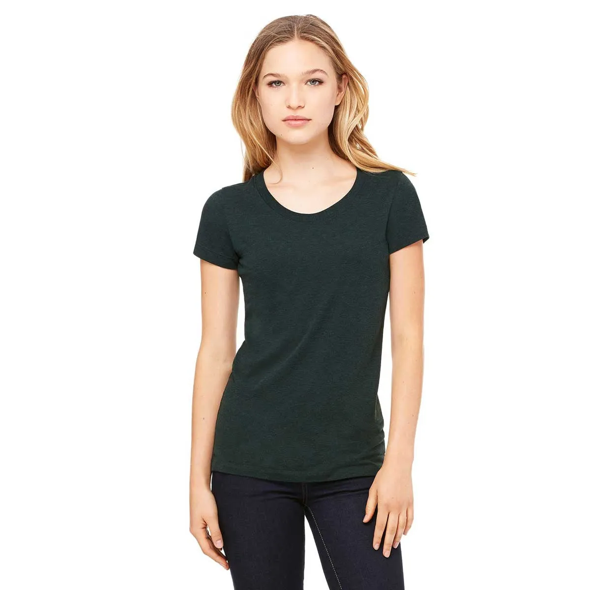Bella   Canvas Women's Emerald Triblend Short-Sleeve T-Shirt
