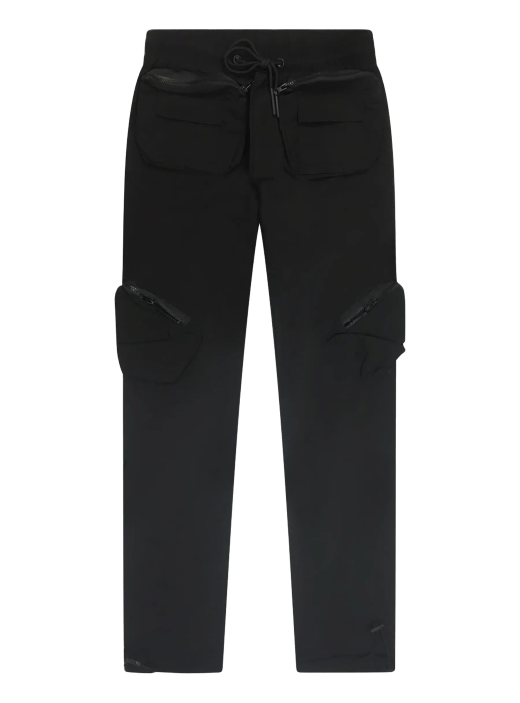 Black Nylon Joggers