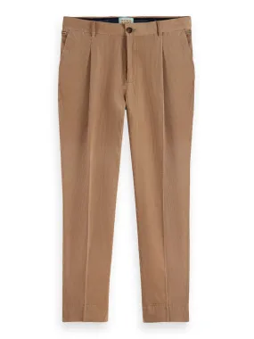 Blake Pleated Corduroy Chino in Camel