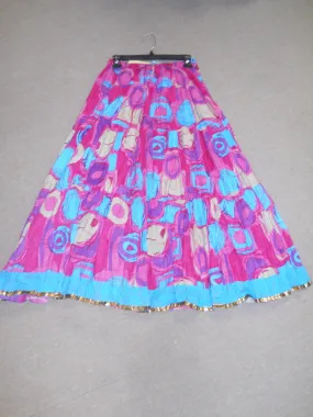 Blue/Pink Retro Skirt