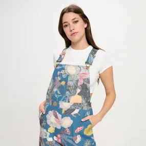 Botanical Floral Print Overall