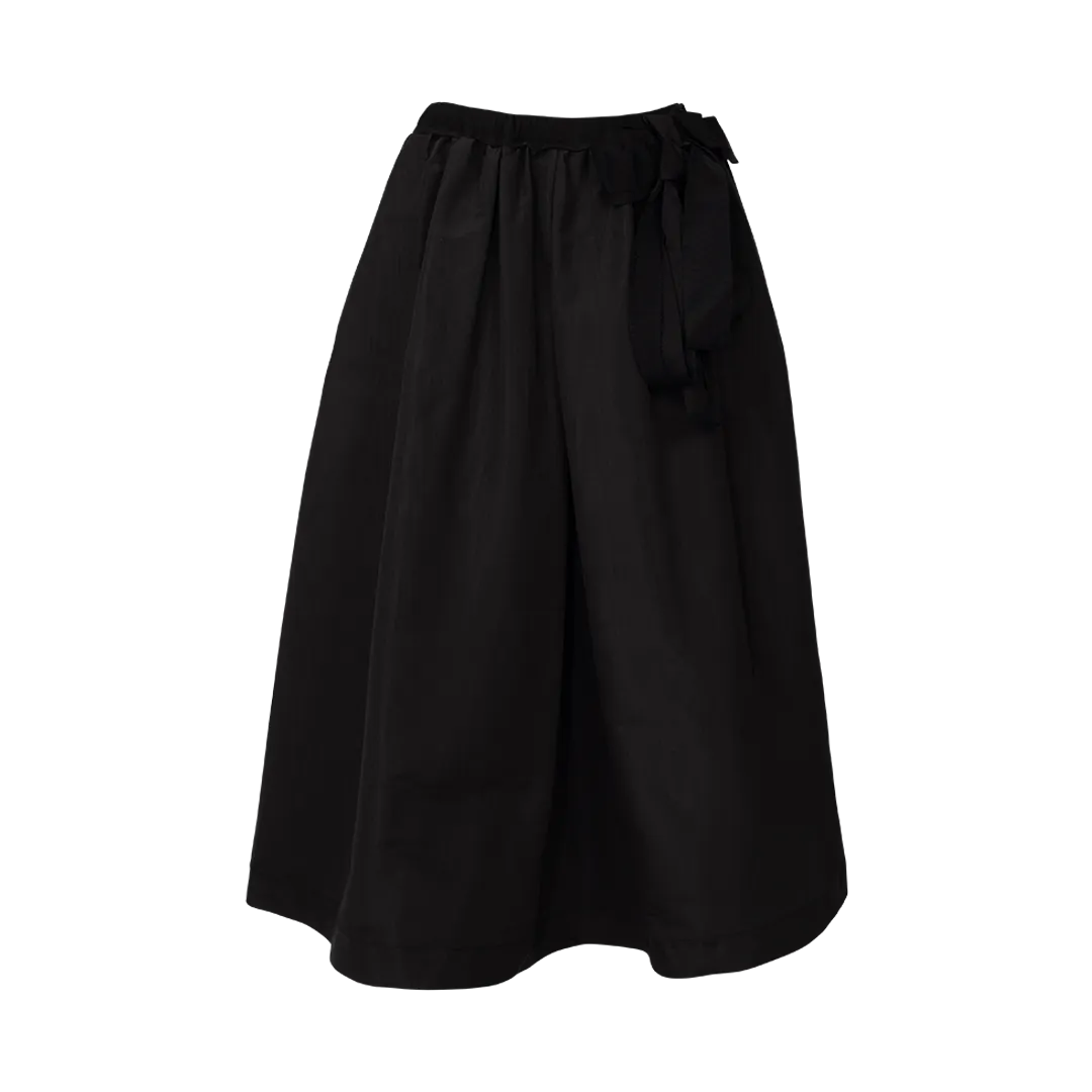 Bow Detail Midi Skirt