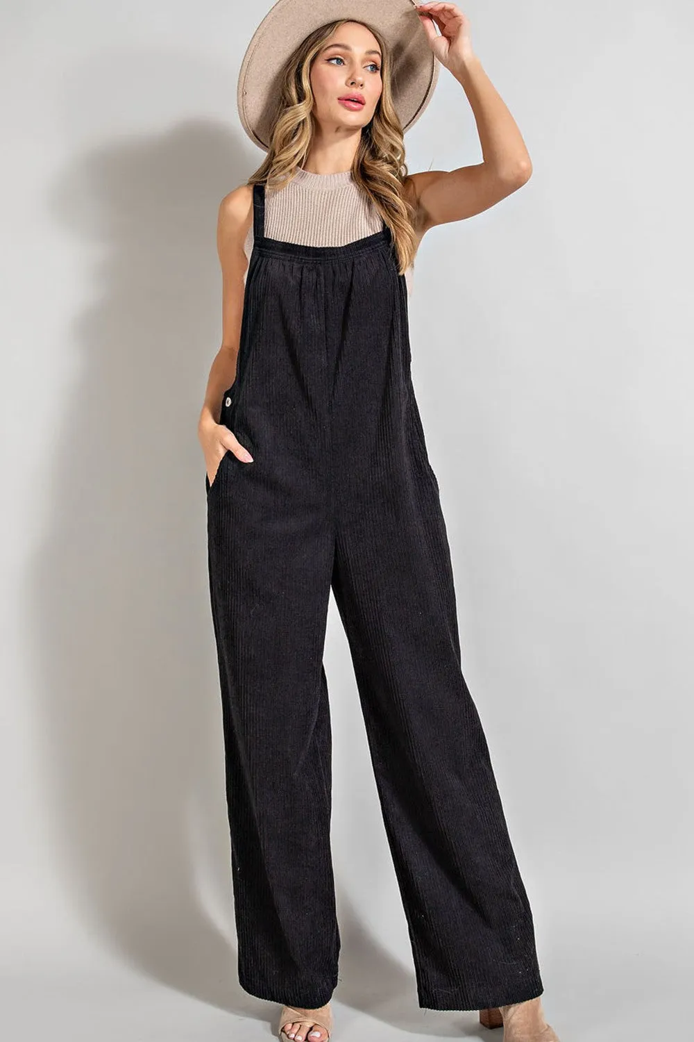 Chasing Skies Corduroy Overall Jumpsuit