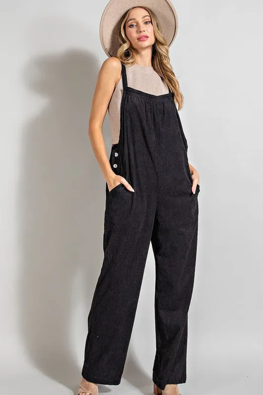 Chasing Skies Corduroy Overall Jumpsuit