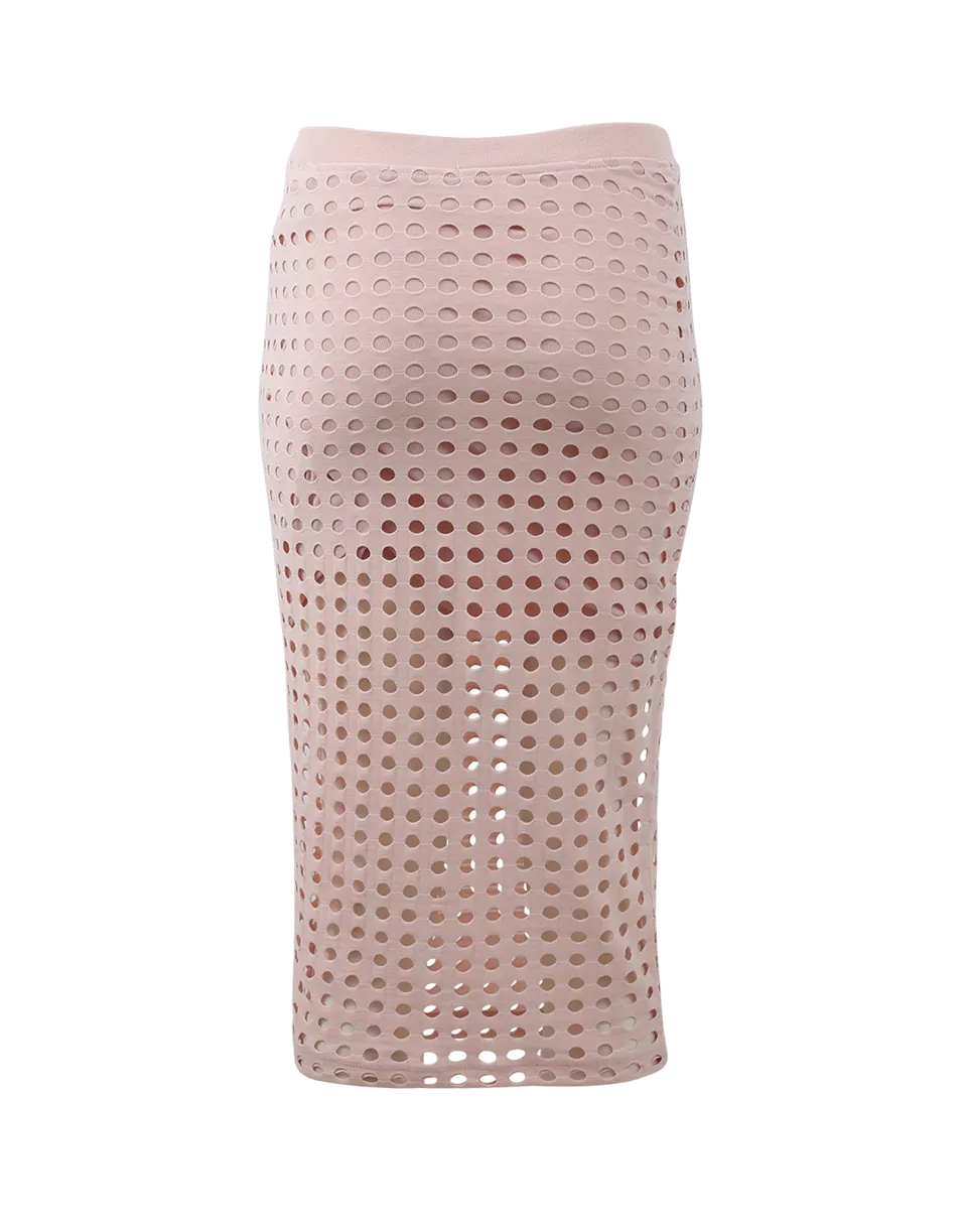 Circular Hole Pencil Skirt