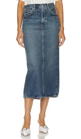 Citizens of Humanity Peri Pencil Skirt in Blue