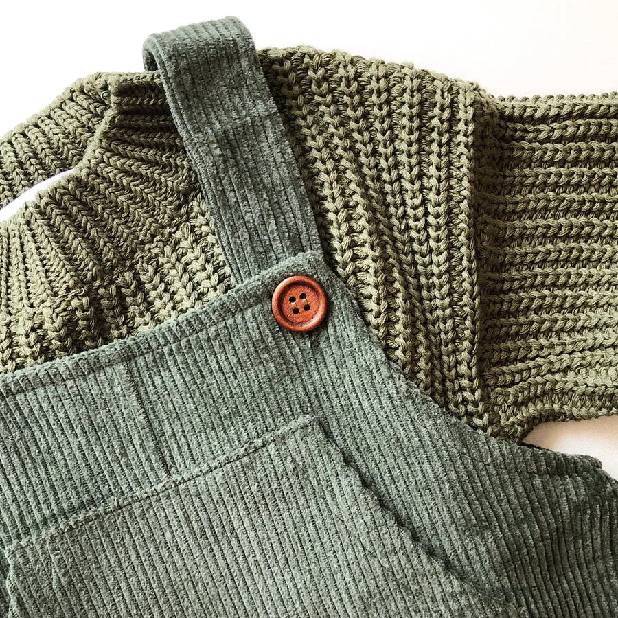 Cordie Shortie Corduroy Overalls - Now in Five Colourways!