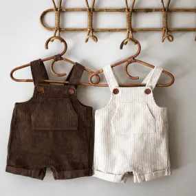 Cordie Shortie Corduroy Overalls - Now in Five Colourways!