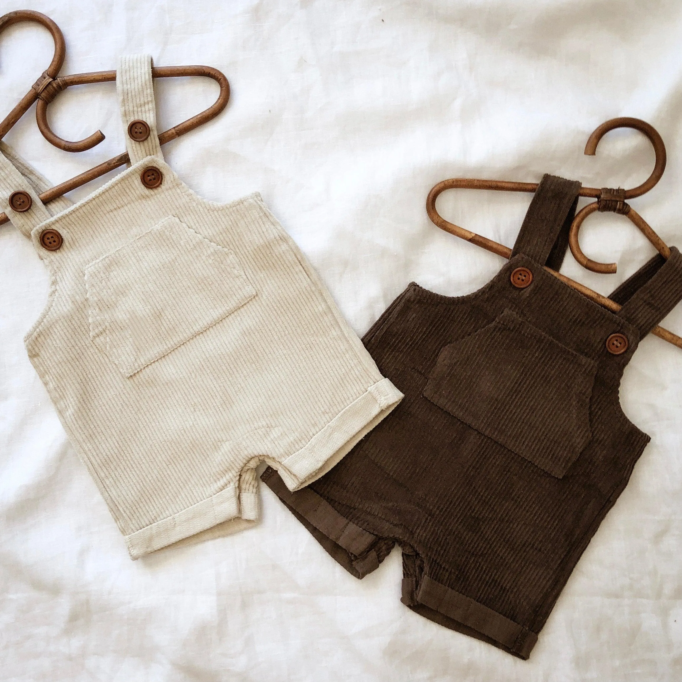 Cordie Shortie Corduroy Overalls - Now in Five Colourways!