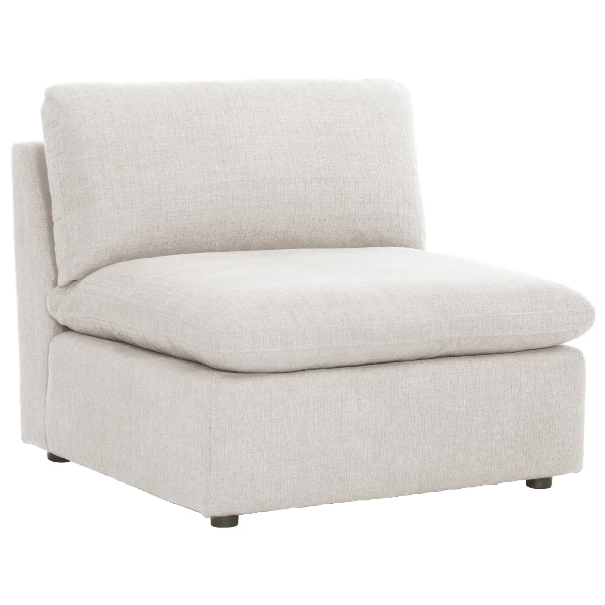 CozyCurve Armless Accent Chair