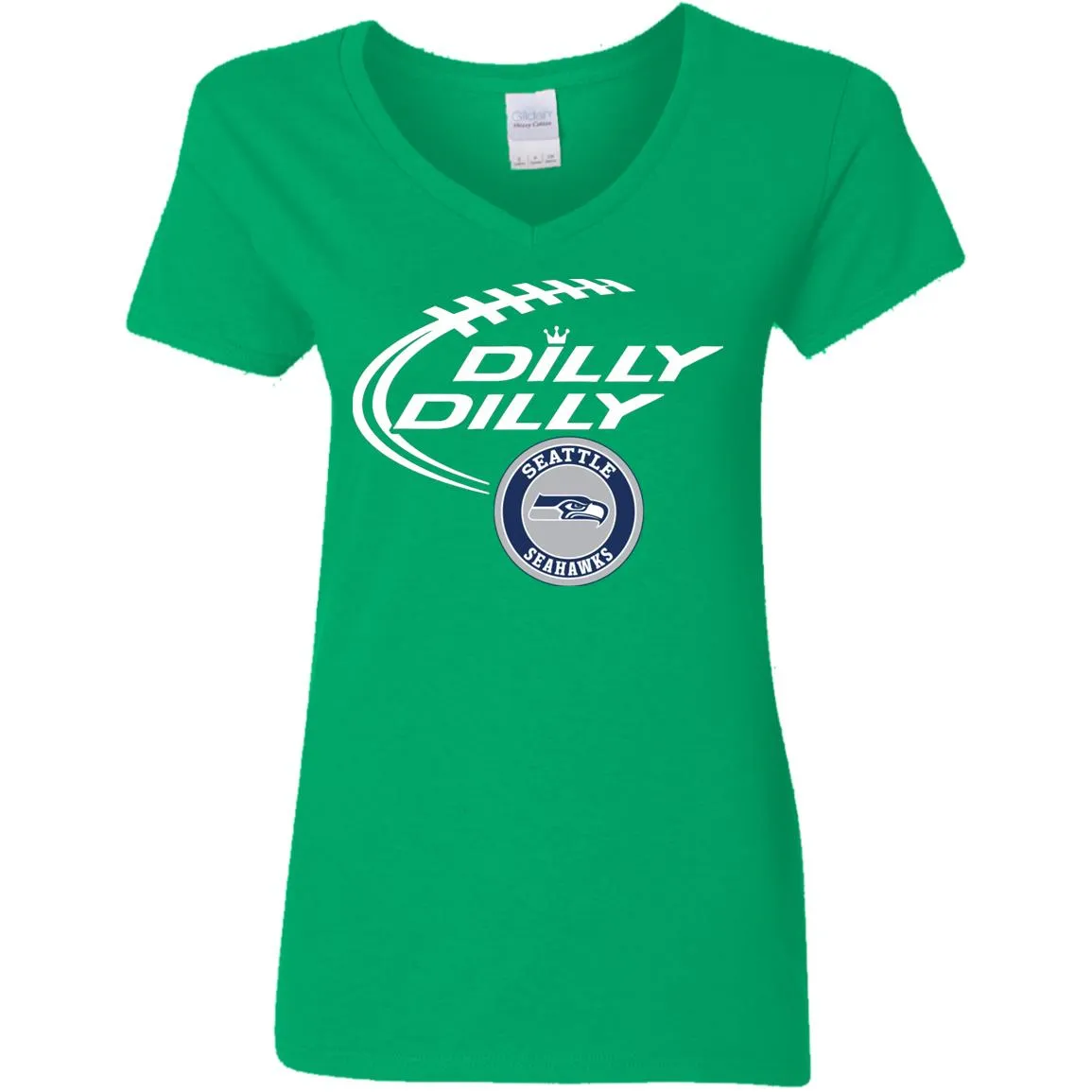 Dilly Dilly Seatle Seahawk Nfl Football Women V-Neck T-Shirt