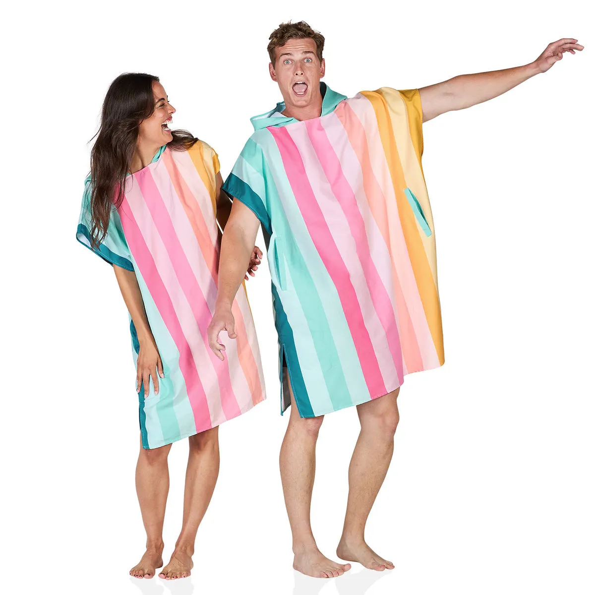 Dock & Bay Poncho Adults - Coastal Candy