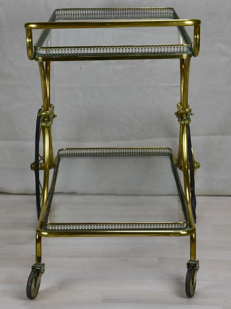Elegant 1930's French bar cart