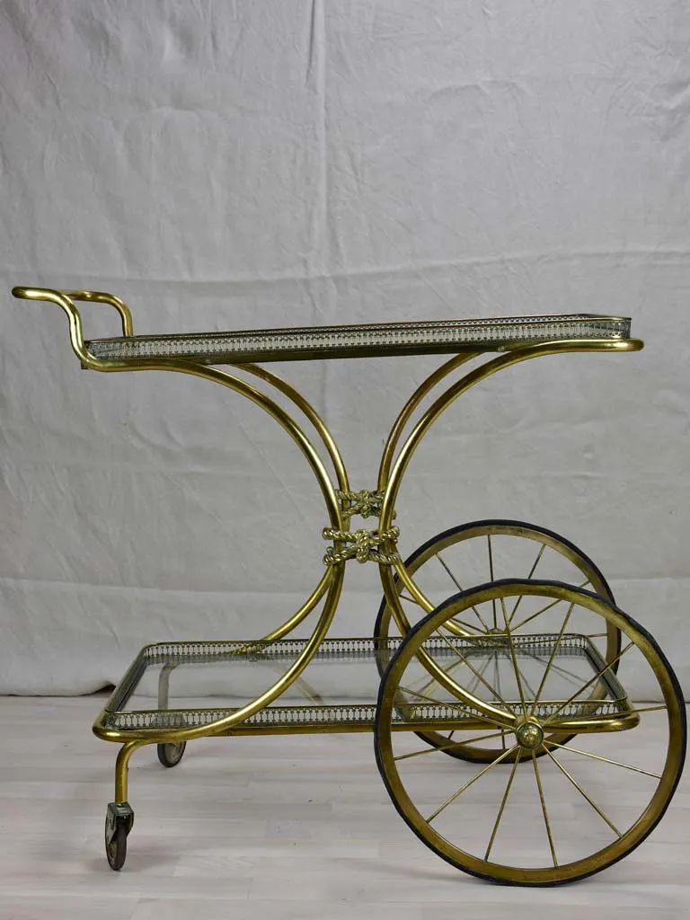 Elegant 1930's French bar cart
