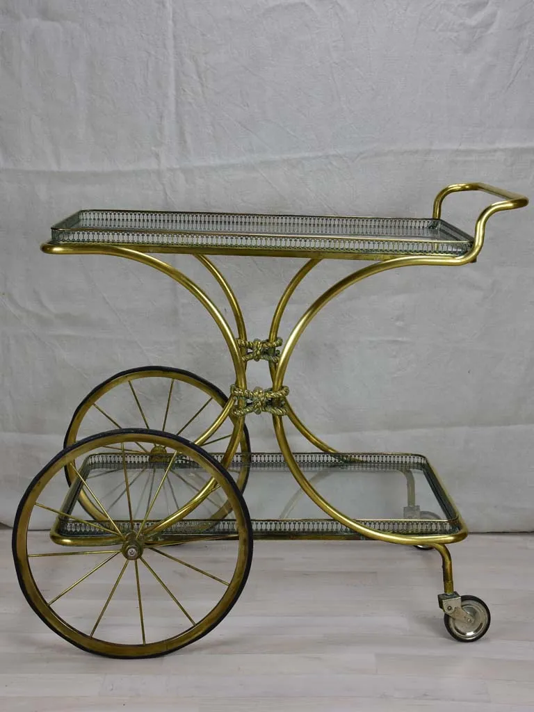 Elegant 1930's French bar cart