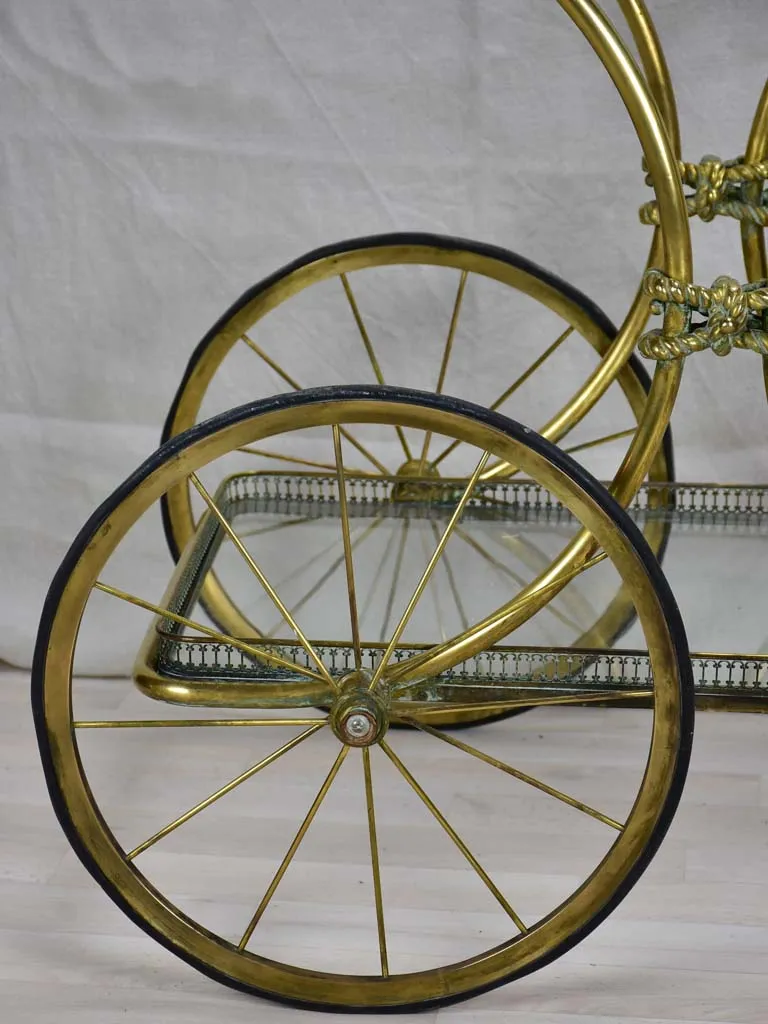 Elegant 1930's French bar cart