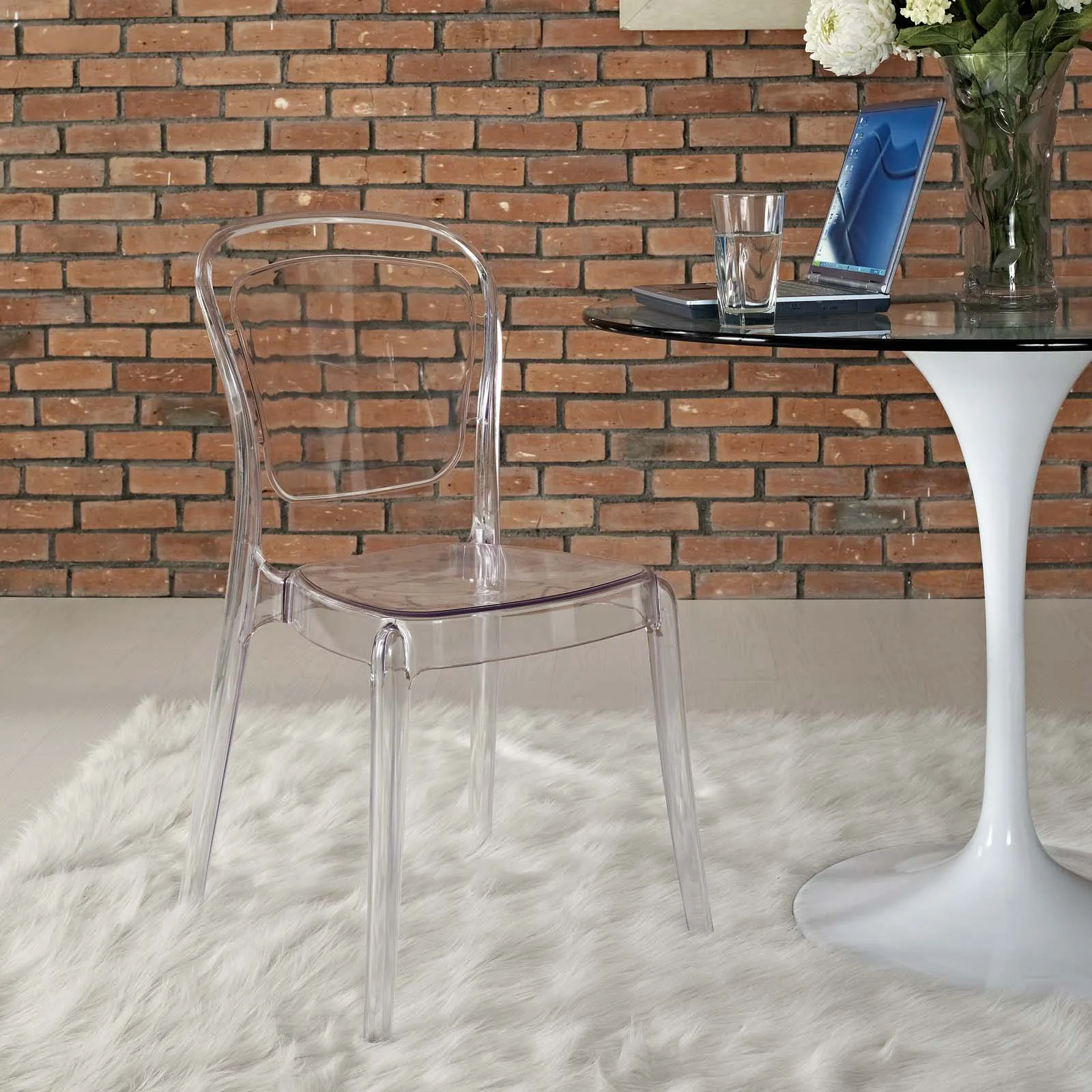 Entreat Dining Side Chair Clear EEI-1070-CLR