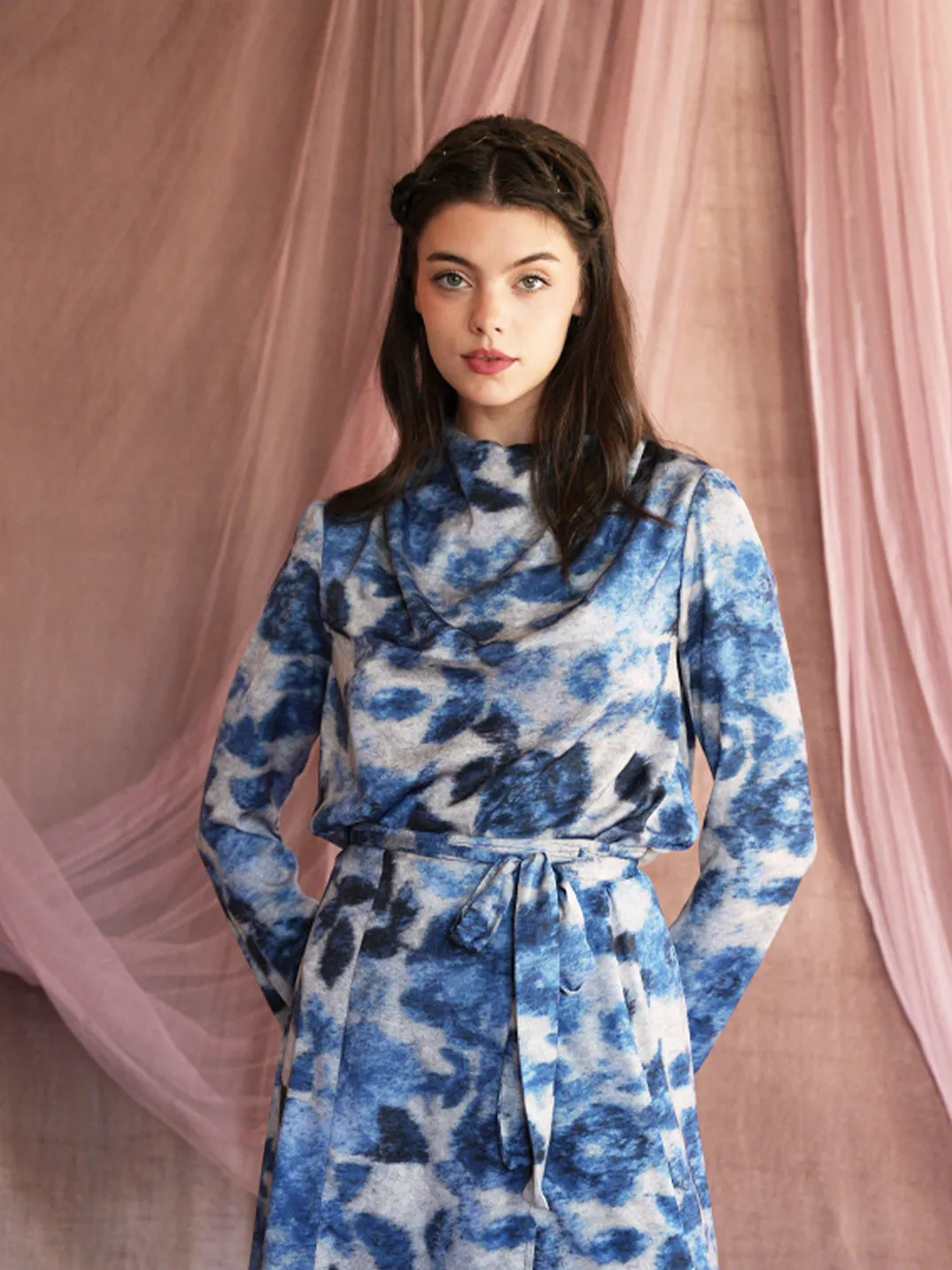 Fastol Wrap Skirt (Blue)