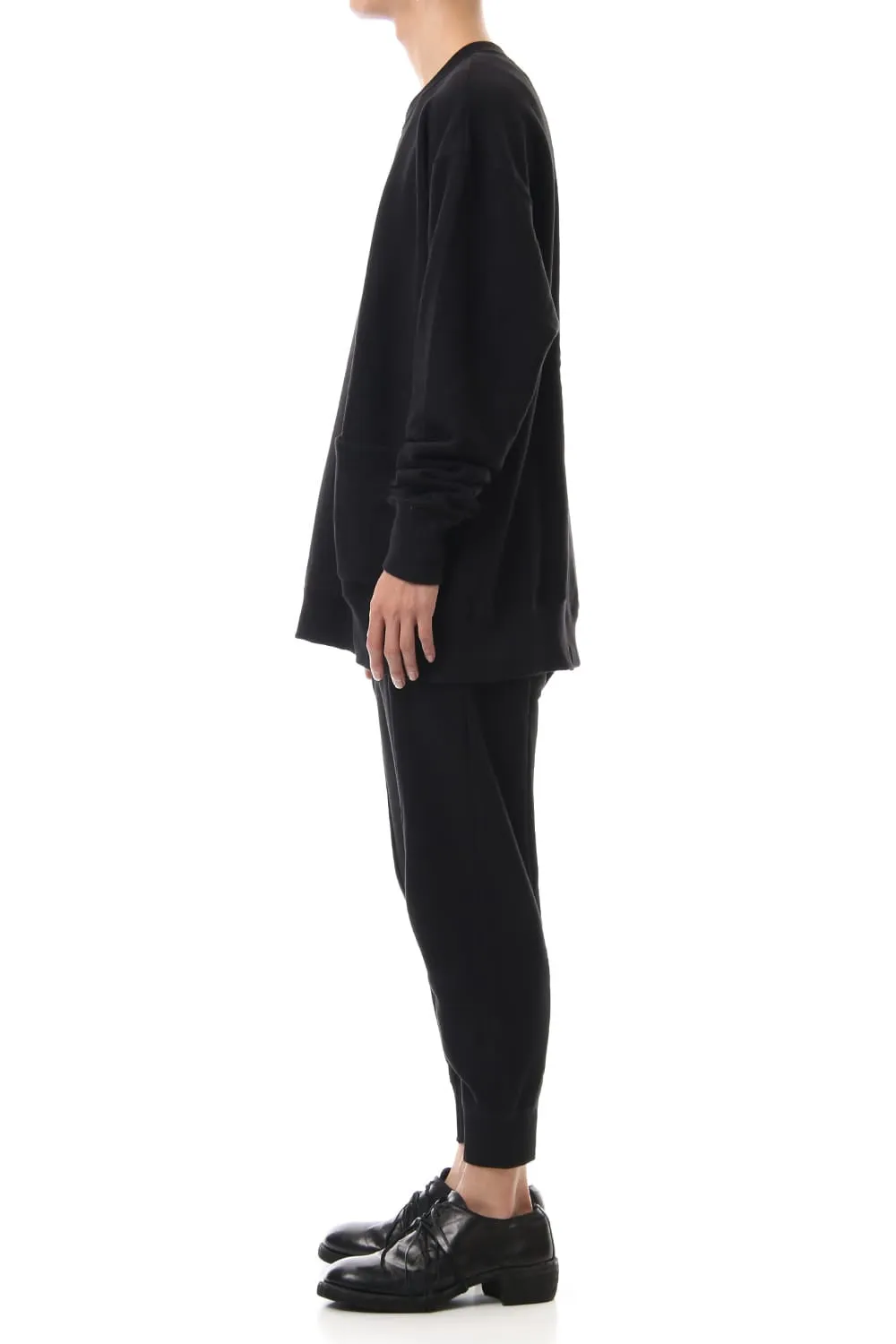 Fleece Lining Combination Pants - Black