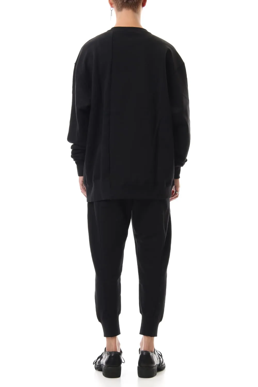 Fleece Lining Combination Pants - Black