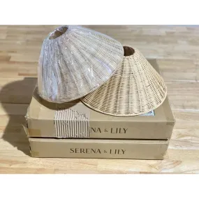 Flynn Single Wall Sconce (Wicker Shade)