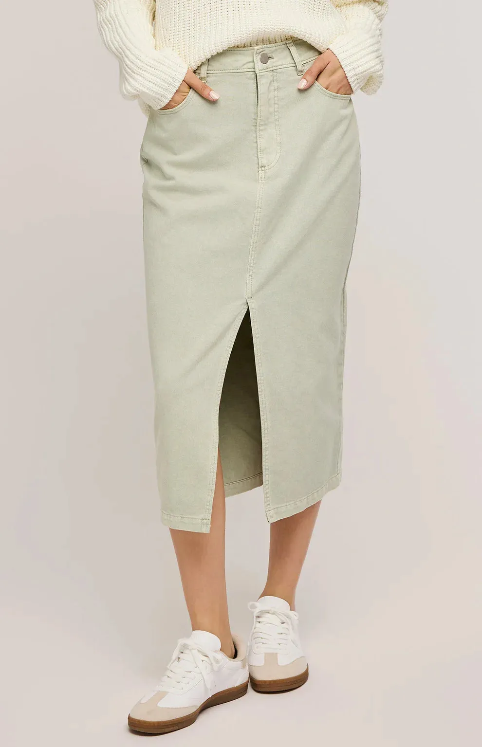 Georgia Midi Skirt - Cactus