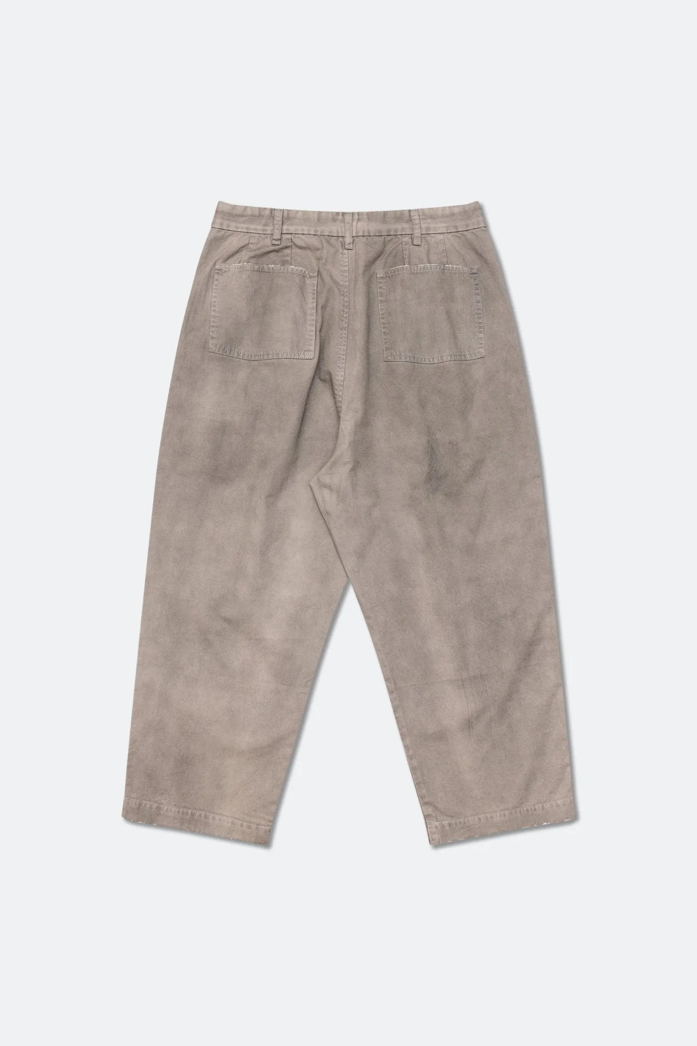 GROCERY PT-012 PAINTED DIRTY WASHED WIDE CHINO/ FOSSIL GREY