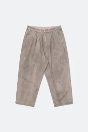 GROCERY PT-012 PAINTED DIRTY WASHED WIDE CHINO/ FOSSIL GREY