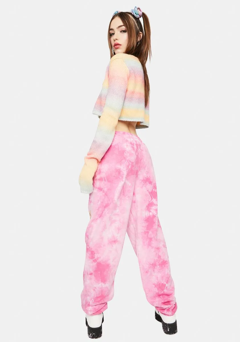 Happy Thoughts Tie Dye Sweatpants
