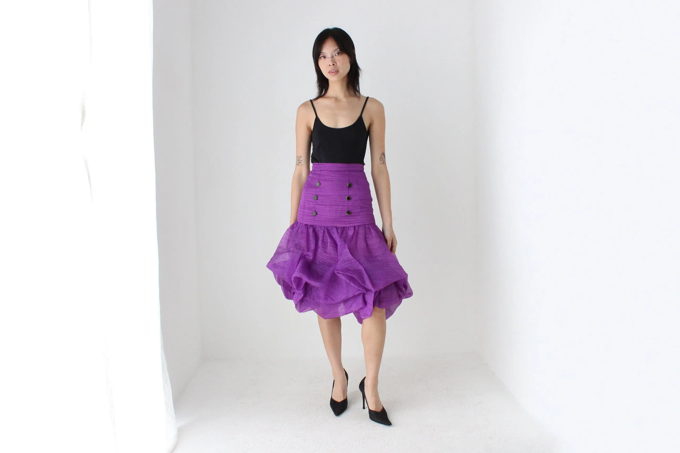 INSANE 80s 'Harry Who' Sculptural Puff Bubble Skirt